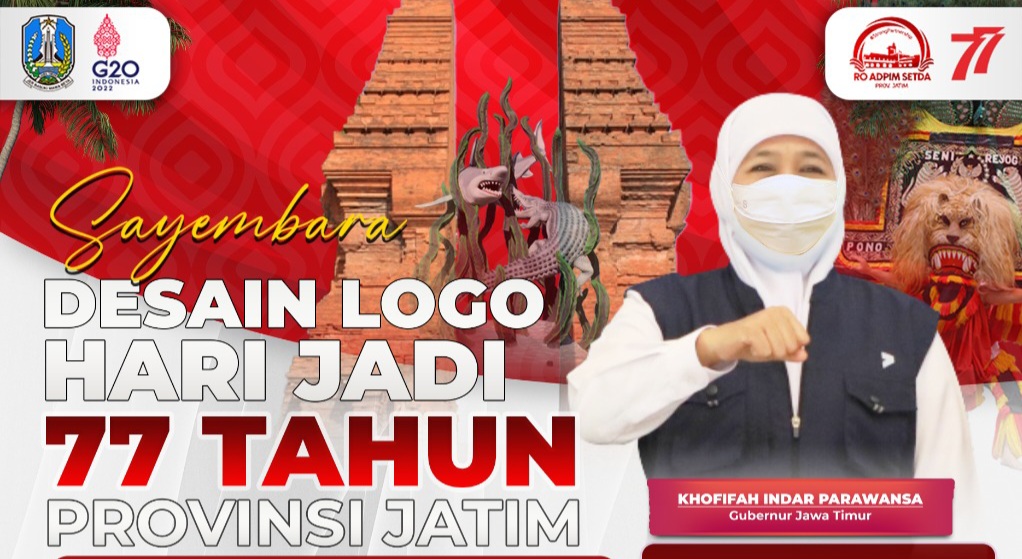 Sayembara Desain Logo Hari Jadi Provinsi Jatim Ke 77 Jatimpedia