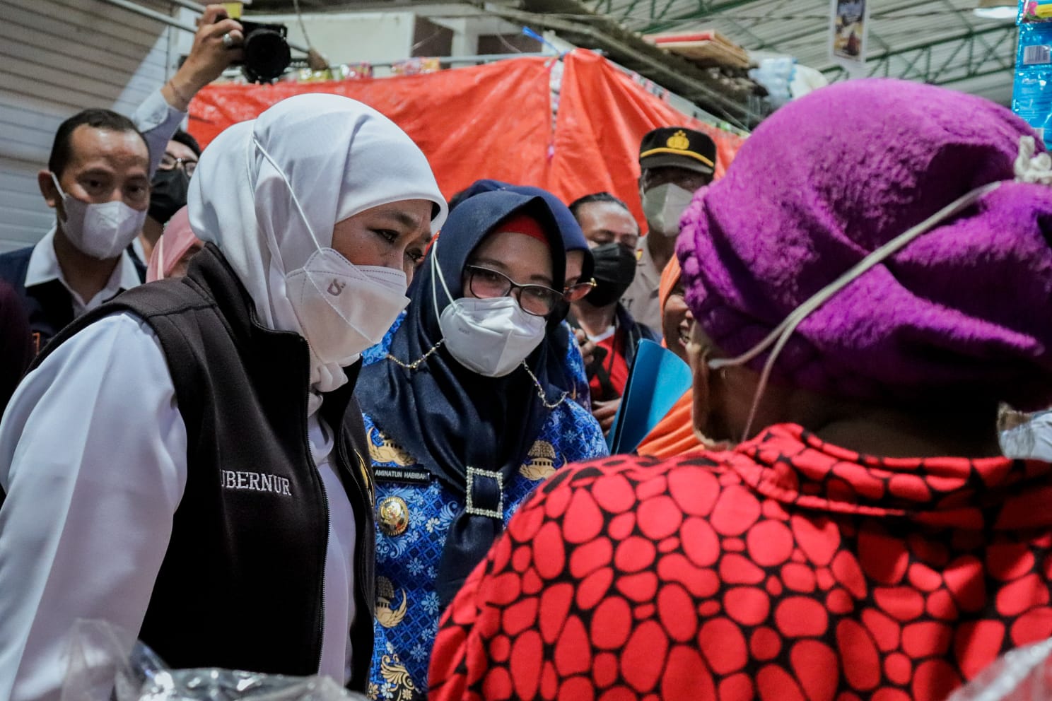 Gubernur Ajak Wabup Gresik Blusukan Ke Pasar Pantau Harga Pangan