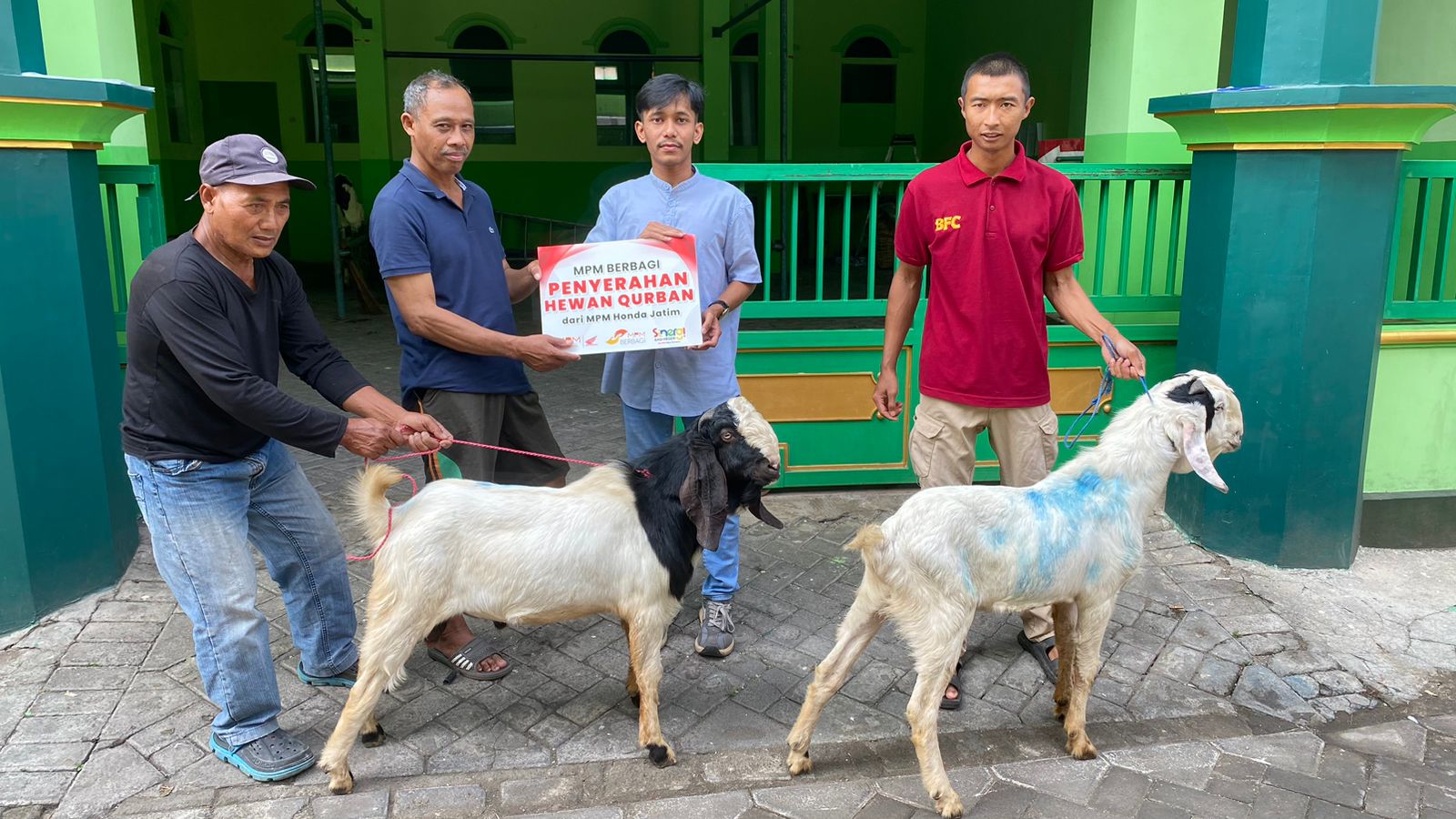 Semangat Berbagi di hari Raya Idul Adha, MPM Honda Jatim Salurkan Hewan Kurban Untuk Warga Sekitar