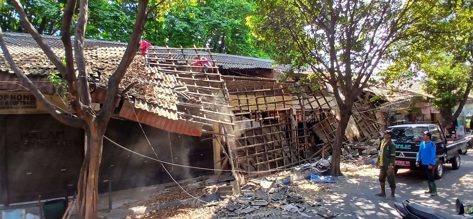 Pemkot Pasuruan Segera Perbaiki Ambruknya Kios Pasar Kebonagung