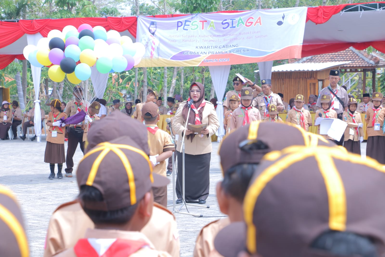 Pesta Siaga Kwartir Cabang Pramuka Gresik, Ajarkan Kemandirian Dan Kreatifitas Anak Sejak Dini