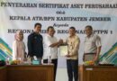 PTPN I Regional 4 Terima Penyerahan Sertifikat Seluas 39,8 Hektar dari BPN